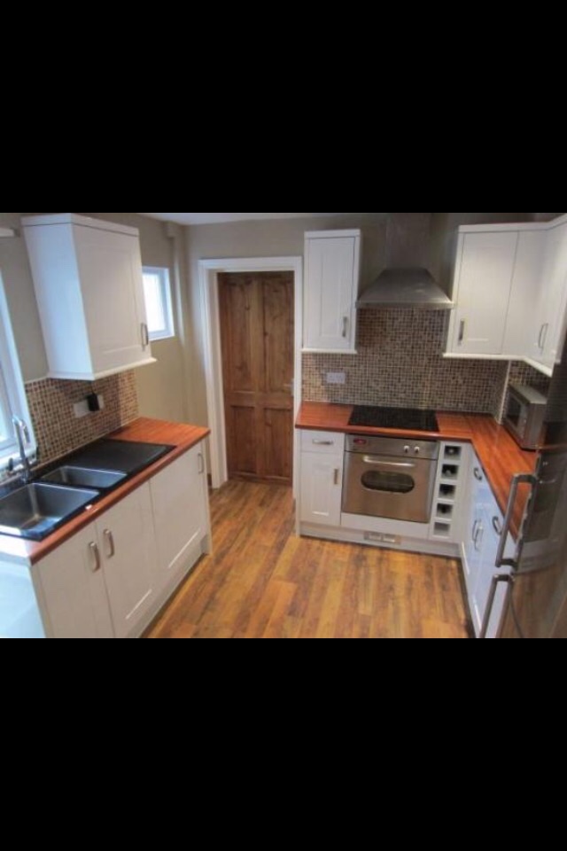 Scrubbing the kitchen