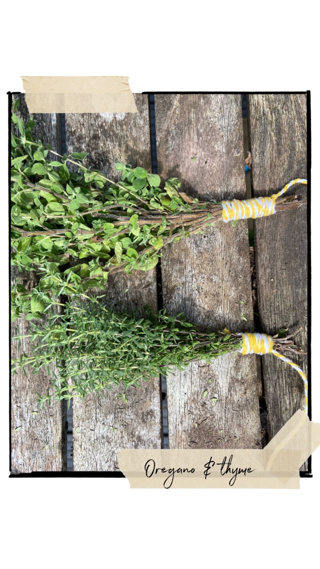 Drying and hanging my&nbsp;herbs