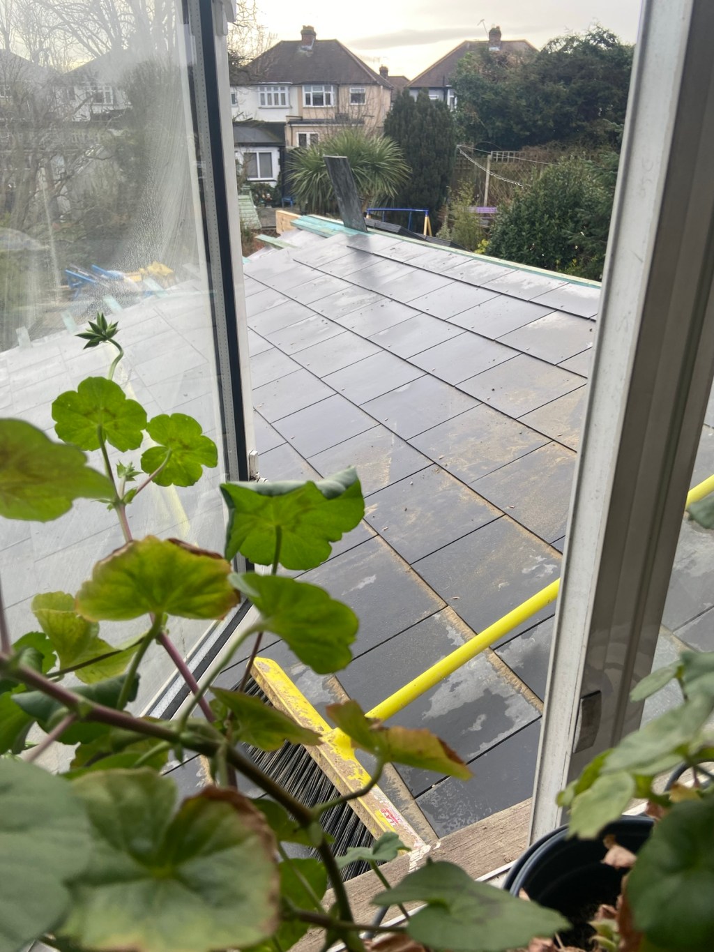 The roof is almost finished